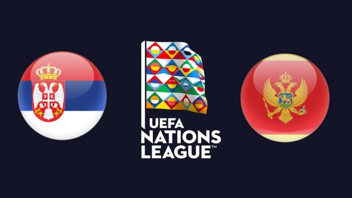 UEFA Nations League Serbia vs Montenegro